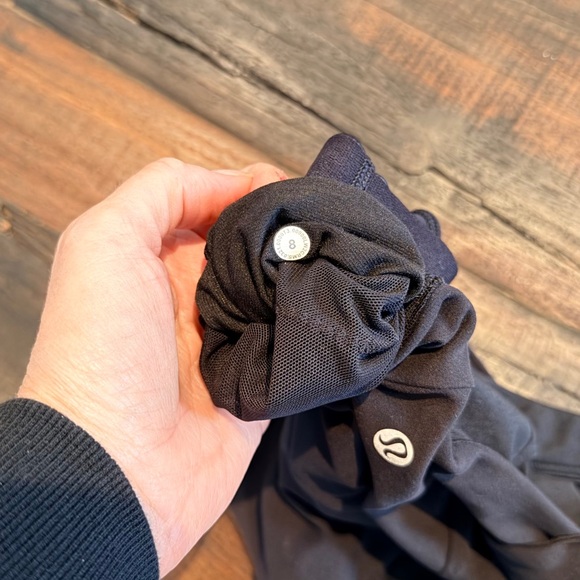 Lululemon Nulu Wrap-Front Longline Bra *Light Support, A/B Cup sz 8 black NWOT - Picture 7 of 8